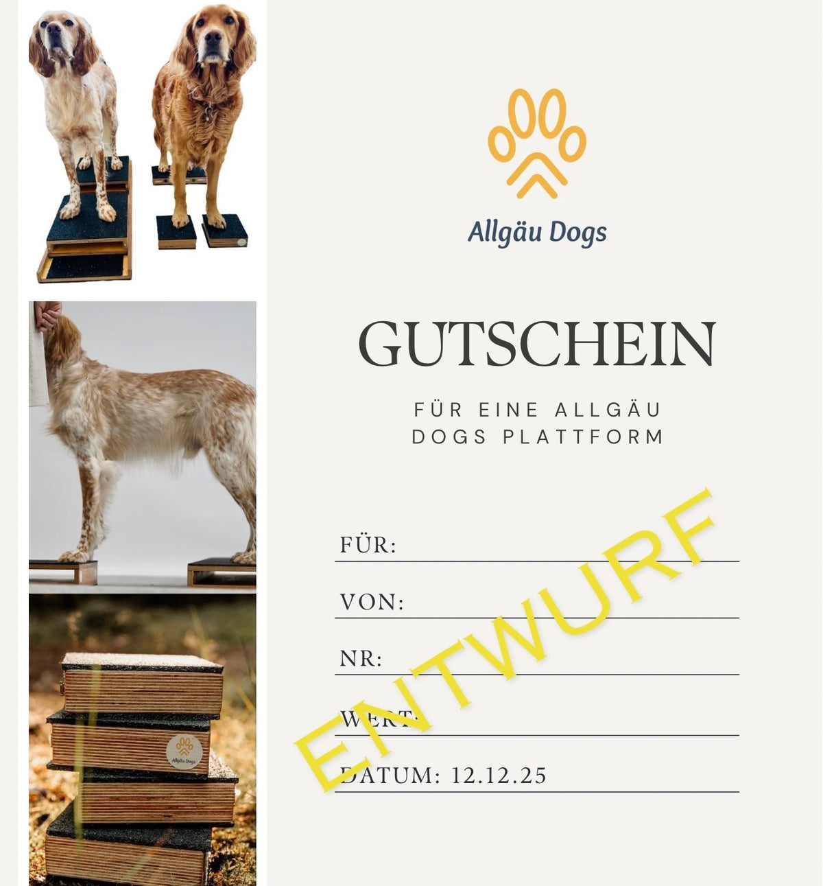 Allgäu Dogs Geschenkgutschein